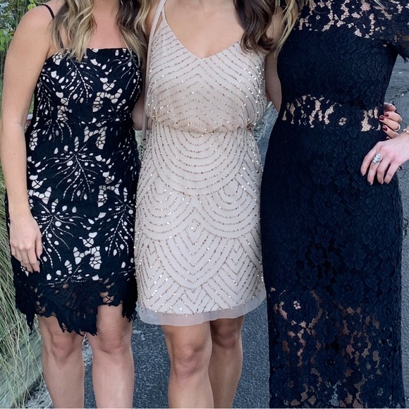 Gold Beaded Dress- Size Small (US 2, EU 34) - Picture 2 of 6